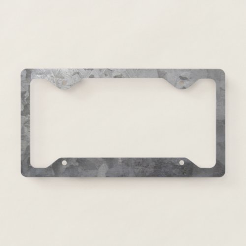 Galvanized Metal Look License Plate Frame