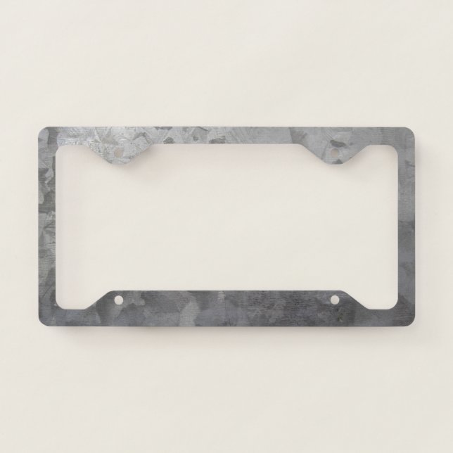 Galvanized Metal Look License Plate Frame (Front)