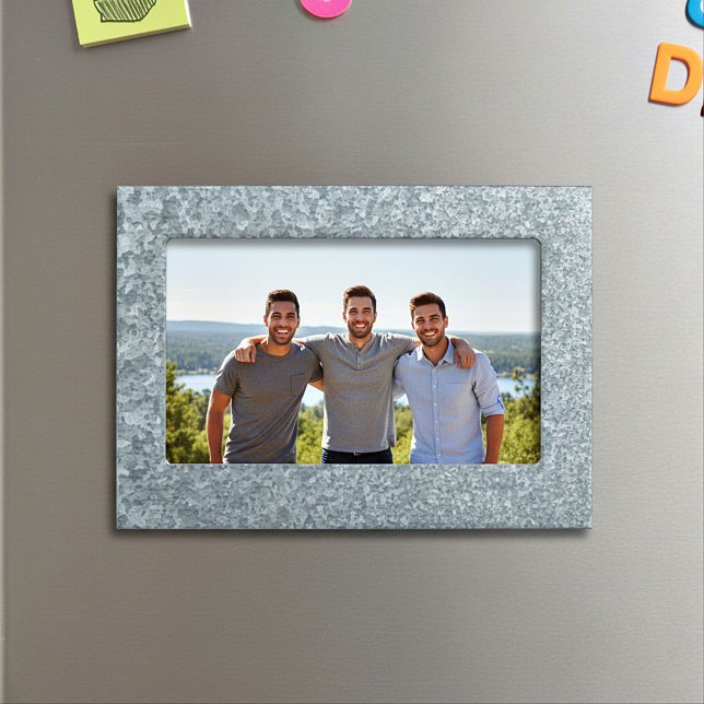 Galvanized metal look magnetic frame (Creator Uploaded)