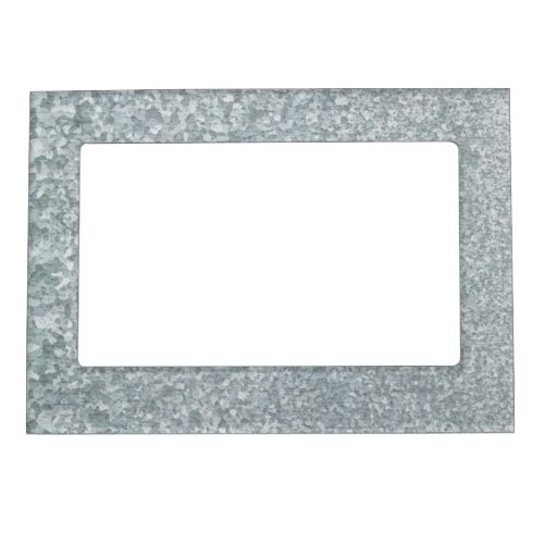 Galvanized metal look magnetic frame