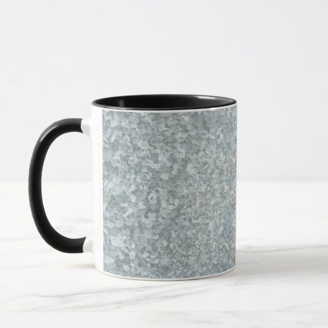 Galvanized metal look mug (Left)