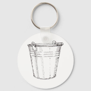 Galvanized Pail Keychain