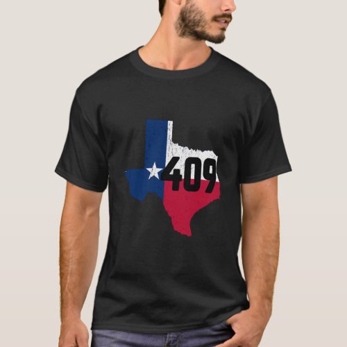 Galveston Area Code 409 Phone Number Texas Souveni T_Shirt