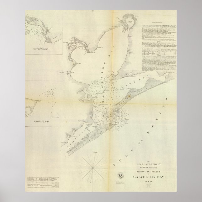 Galveston Bay, Texas Poster (Front)