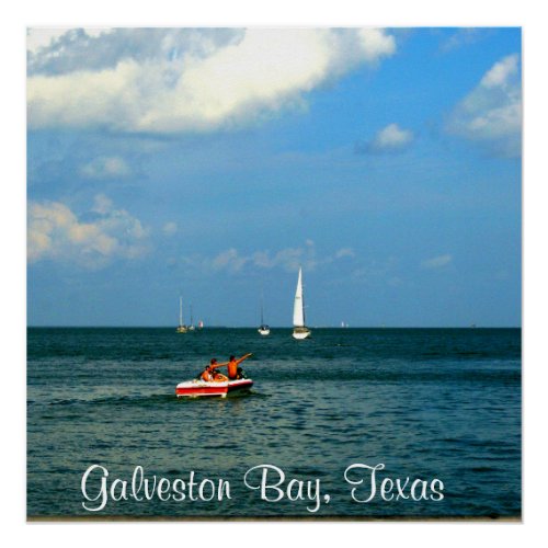 Galveston Bay  Texas Poster