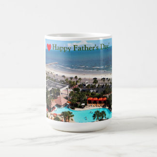 Galveston Beach "Happy Father's Day" Coffee Mug
