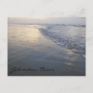 Galveston Beach Texas Travel Postcard