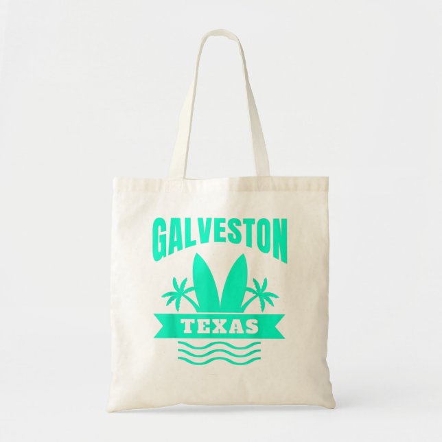 Galveston Beach Texas Vacation Souvenir  Tote Bag (Front)