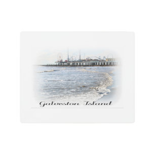 Galveston Island Pleasure Pier Metal Wall Art