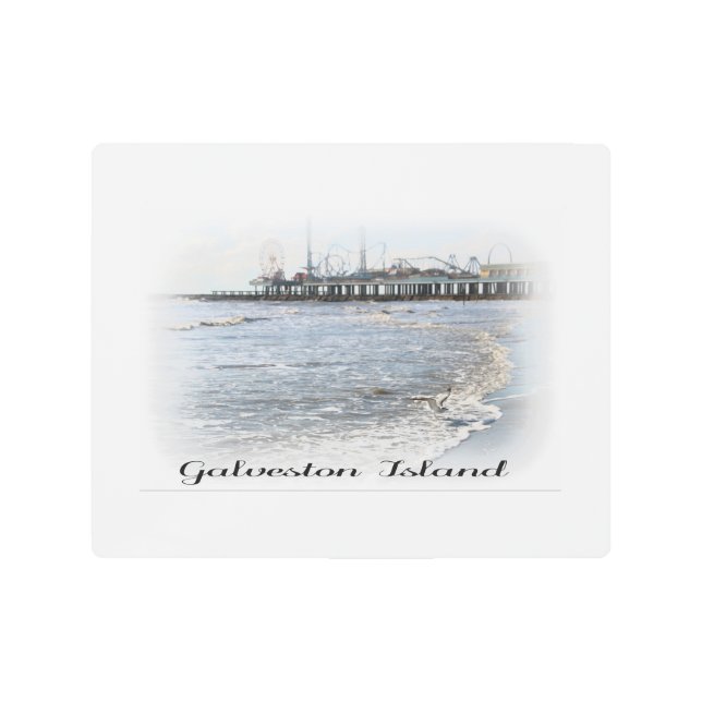 Galveston Island Pleasure Pier Metal Wall Art (Front)