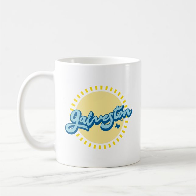 Galveston Island Texas Coffee Mug (Left)