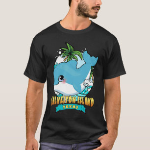 GALVESTON ISLAND TEXAS Cute Baby Dolphin Beach Sou T-Shirt