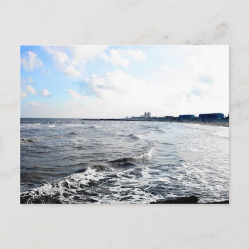 Galveston Seawall Postcard