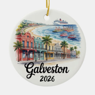 Galveston Texas 2026 Christmas Ornament Cruise Gif