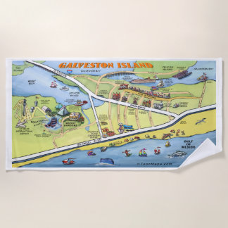 Galveston Texas Beach Towel