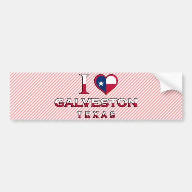 Galveston, Texas Bumper Sticker (Front)