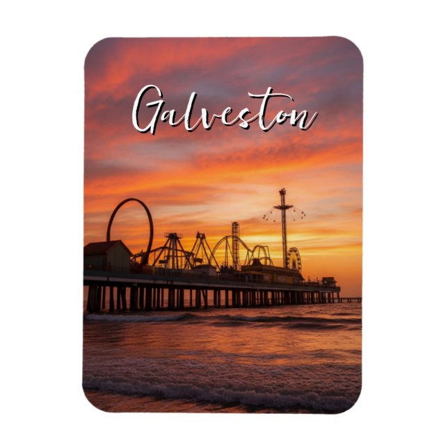Galveston Texas Magnet (Vertical)