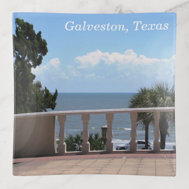 Galveston, Texas Trinket Tray (Front)