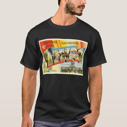 Galveston Texas TX Old Vintage Travel Souvenir T_Shirt