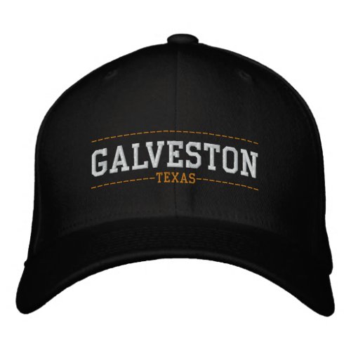 Galveston Texas USA Embroidered Hats