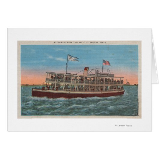 Galveston, TX - View of the Galvez Cards (Front Horizontal)