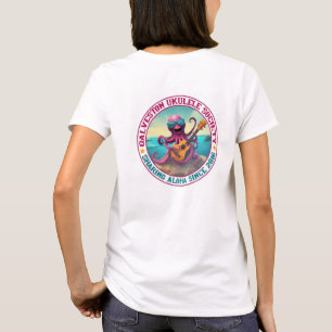 Galveston Ukulele Women’s Octopus Round Back T-Shirt