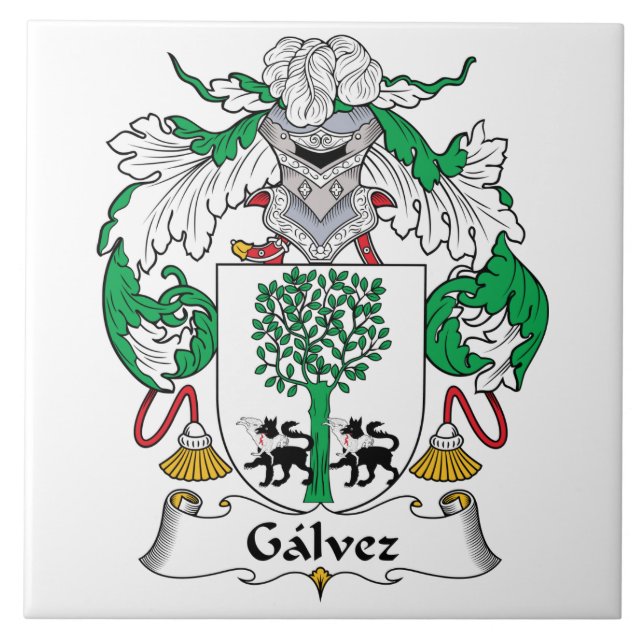 Galvez Family Crest Tile (Front)