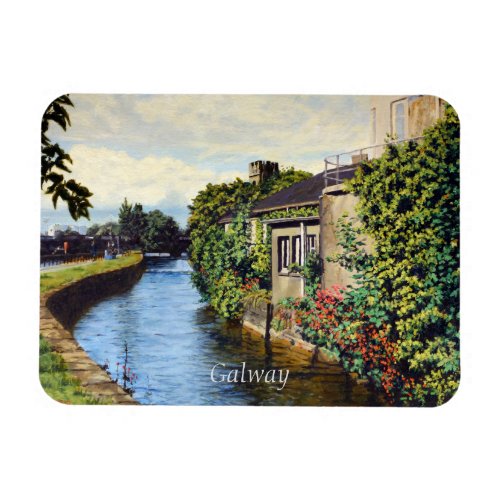 Galway City Ireland Scenic Canal View Magnet