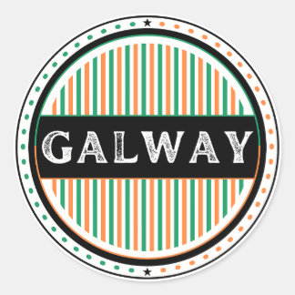 Galway City Pride Emblem – Irish Identity Classic Round Sticker