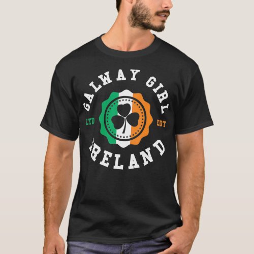 Galway Girl Ireland Shamrock Irish Pride T_Shirt