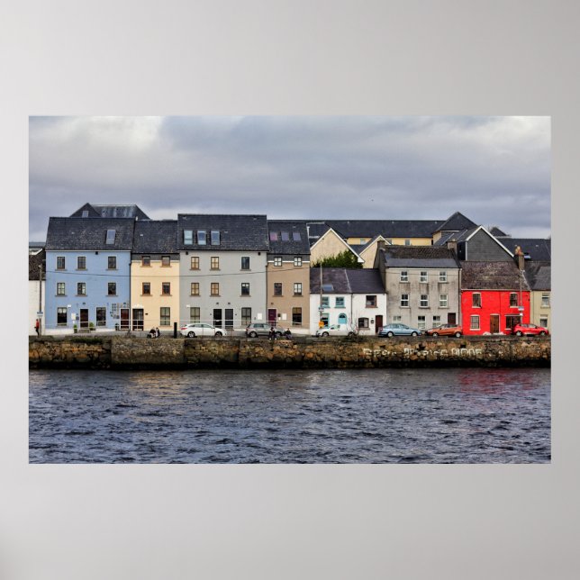 Galway Harbor, Ireland Poster (Front)