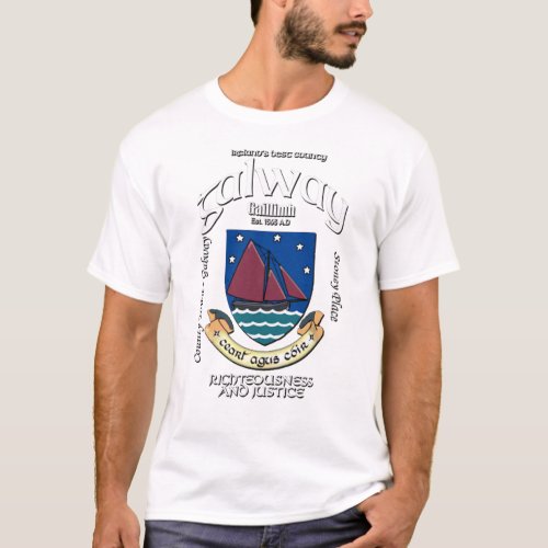 Galway Ireland Crest T_Shirt