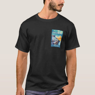 Galway Ireland Travel Poster T-Shirt