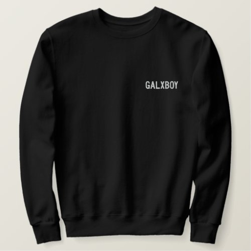 GALXBOY Cosmic Couture _ Shop Luxurious GALXBOY  Embroidered Sweatshirt