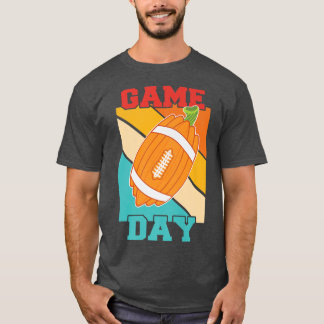 Gam Day Funny Fall Pumpkin Football Thanksgiving M T-Shirt