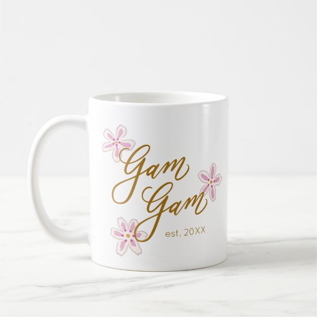 Gam Gam Grandma Flower Mug (Left)