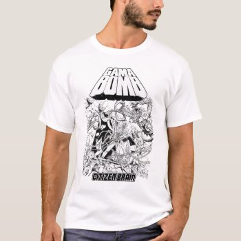 Gama Bomb - Citizen Brain White T-shirt by EaracheRecords at Zazzle