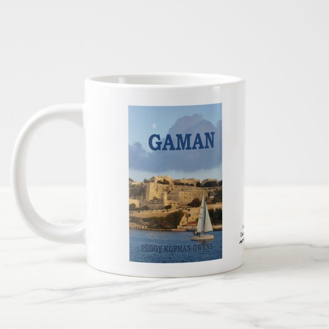 "Gaman"  Giant Coffee Mug (Left)