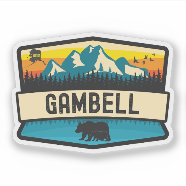 Gambell, Alaska Sticker (Front)