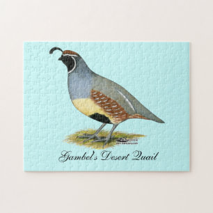 Gambel's Desert Quail Jigsaw Puzzle