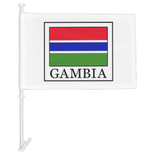 Gambia Car Flag