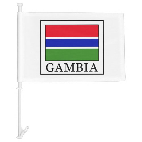 Gambia Car Flag