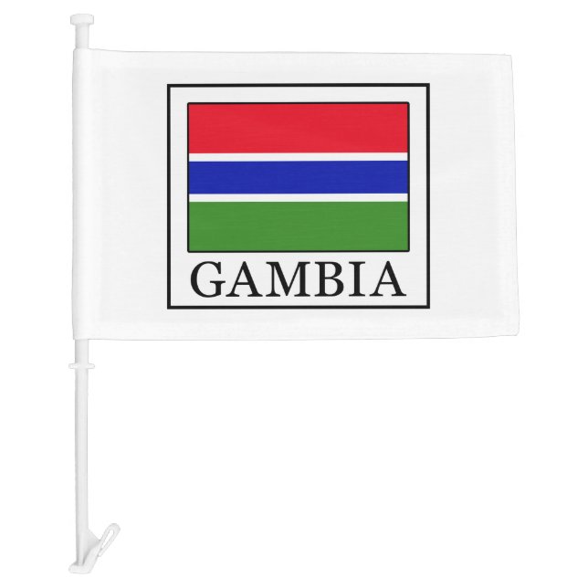 Gambia Car Flag (Front)