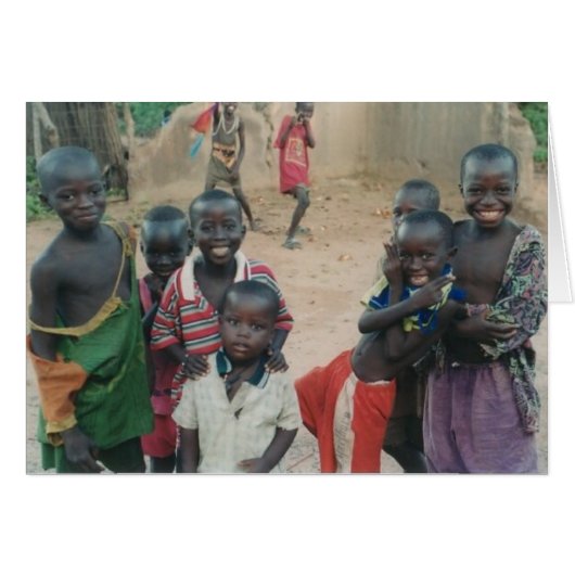 Gambia Children (Gambia Village Series Card #4) (Front Horizontal)