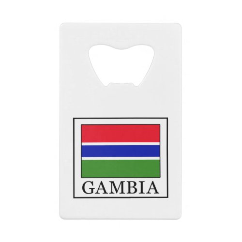 Gambia Credit Card Bottle Opener