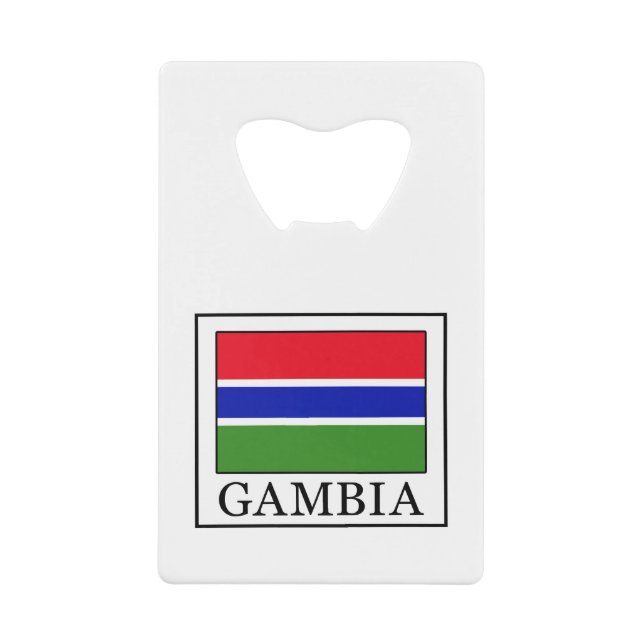 Gambia Credit Card Bottle Opener (Front)