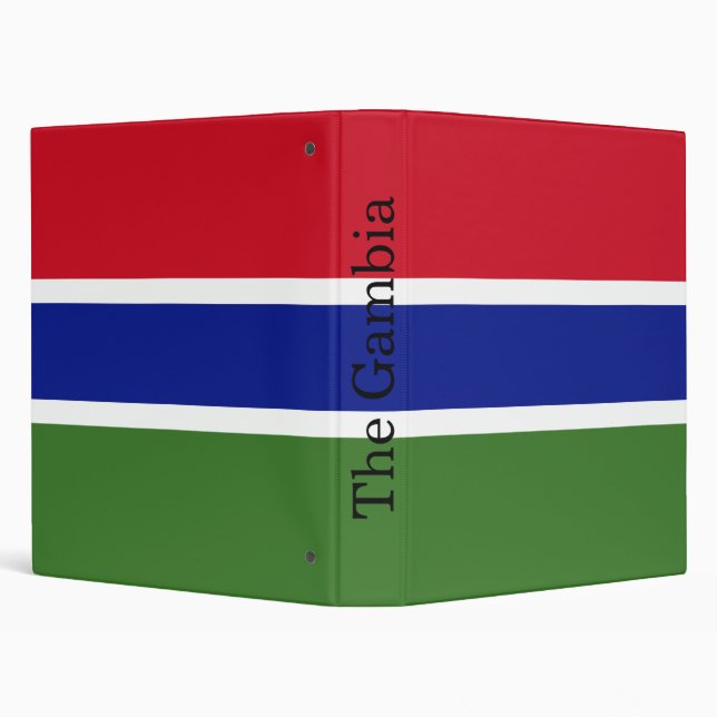 Gambia Flag 3 Ring Binder (Background)