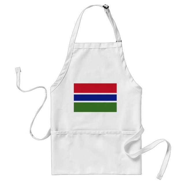 Gambia Flag Adult Apron (Front)