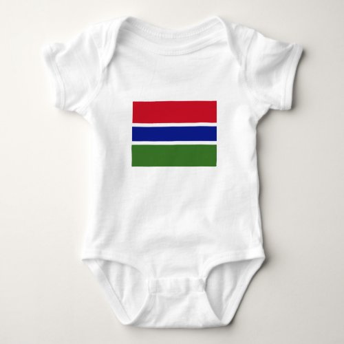 Gambia Flag Baby Bodysuit