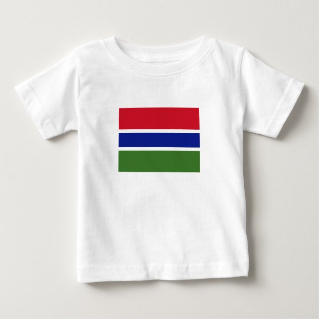 Gambia Flag Baby T-Shirt (Front)